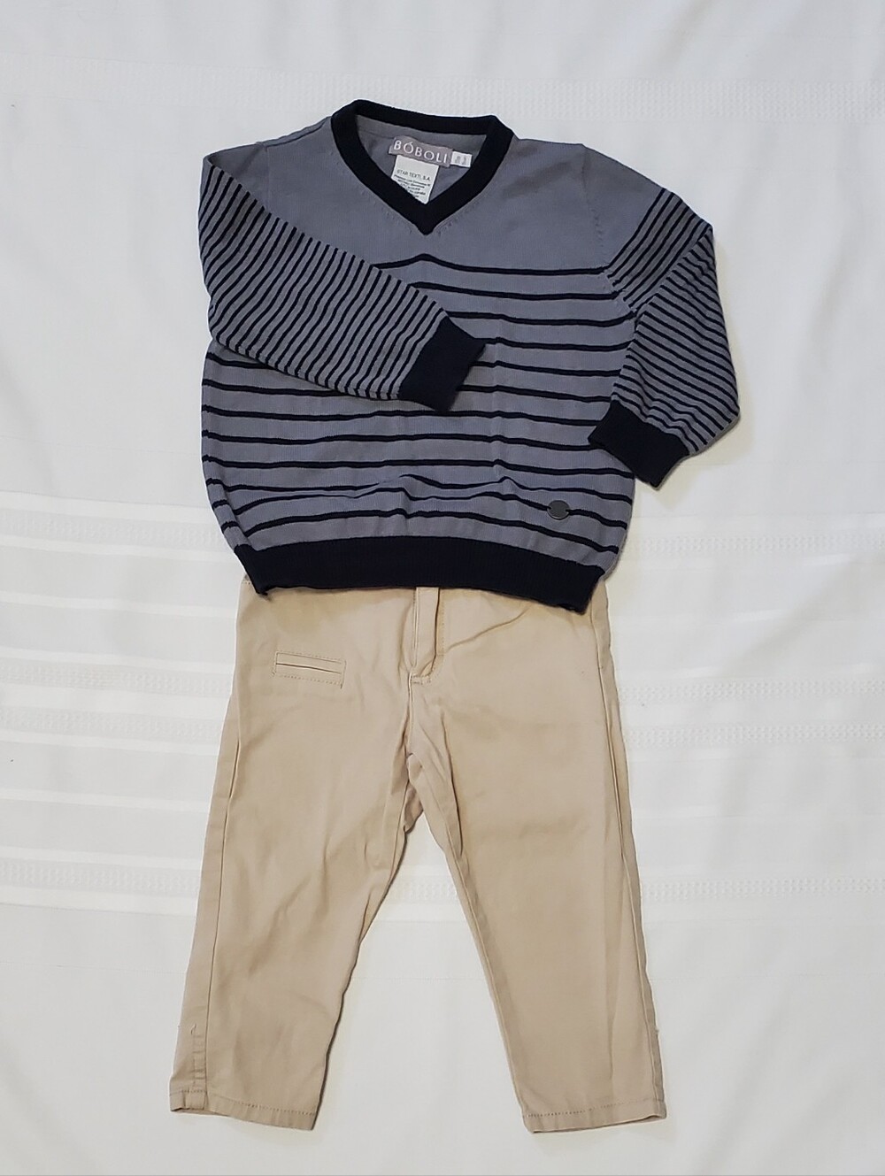 Boboli Baby Boy Sweater With Tutto Piccolo Pant